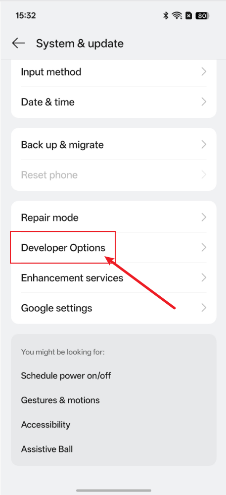 OPPO设备打开Disable System Optimization 2